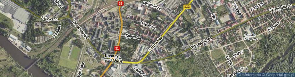 Zdjęcie satelitarne Mała ul.